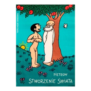 1982 Original Polish Theatre Poster, Pietrow, Stworzenie Świata - Wielki Theatre, Warsaw