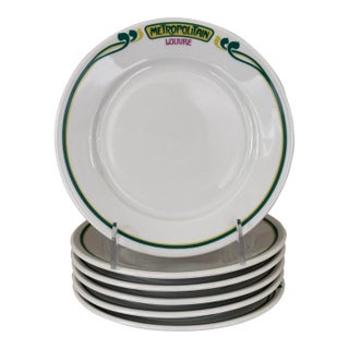 Porcelain De Paris Dessert Plates - Set of 6 For Sale