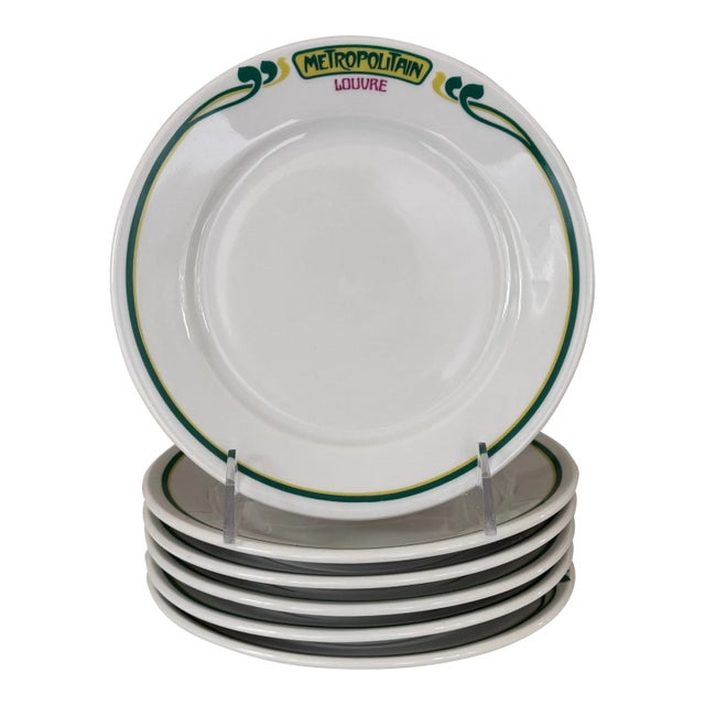 Porcelain De Paris Dessert Plates - Set of 6 For Sale