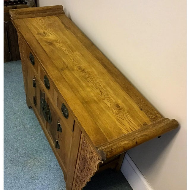 Rustic European Antique Chinese Altar Cabinet For Sale - Image 3 of 12