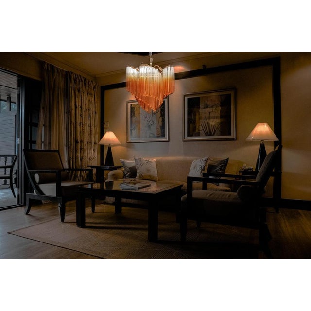 Vintage Murano Glass Chandelier, 1980 For Sale - Image 15 of 18