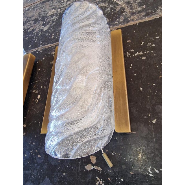 Brass and Glass Wall Lights by Fischer Leuchten, 1970s, Set of 2 For Sale - Image 10 of 18