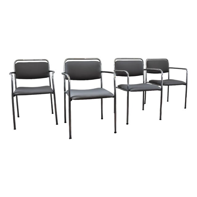 Vintage Armchairs, GDR, Set of 4 For Sale