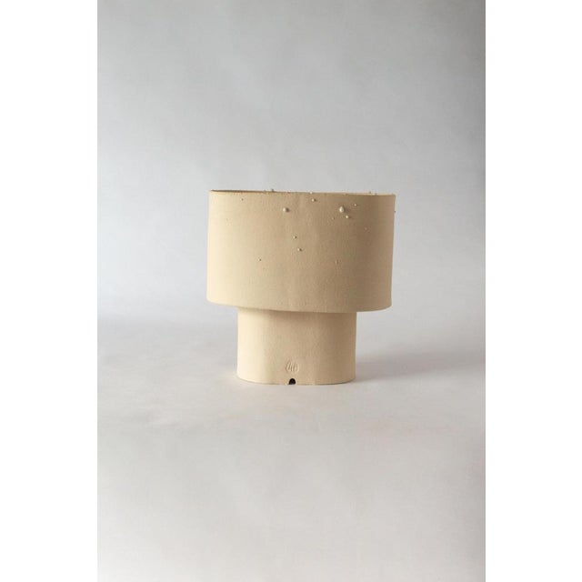 Small Table Lamp in Stoneware with Drops Effect Glaze by Lucas Huillet For Sale - Image 4 of 18