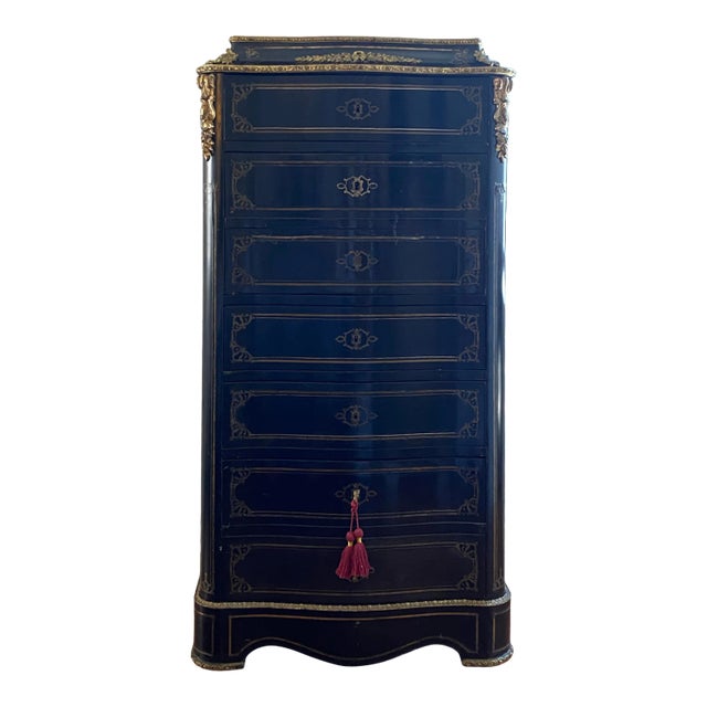 Antique Mid 19th Century French Napoleon III Style Secretary Cabinet For Sale