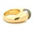 Gold Vintage Baccarat 18k Gold Crystal Dome Statement Ring, French Modernist, Size 6.5 For Sale - Image 8 of 13