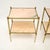 Vintage French Brass and Marble Side Tables, 1960, Set of 2 For Sale - Image 4 of 10