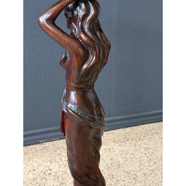 Art Nouveau Pedestal by E.Kopriwa Co. Architectural Modelers and Wood Carvers. For Sale - Image 14 of 18