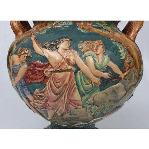 Vintage Green and Brown Decorative Dish For Sale - Image 6 of 13