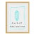 March Aquamarine Birthstone Print by Tatiana Alida in Gold Frame For Sale