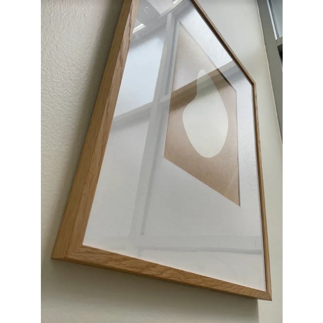 Svetlana Bogatcheva Contemporary Neutral Framed Abstract Collage For Sale - Image 4 of 8