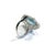 Bochic “Capri” Vintage Blue Topaz Ring Set In 18K White Gold & Silver For Sale - Image 9 of 10