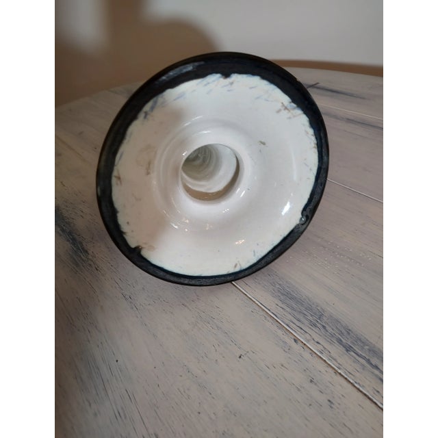 Vintage Drip Glaze Trumpet Vase For Sale - Image 11 of 12