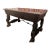 19th Century Spanish Two Faces Baroque Style Oak Library Table or Desk For Sale