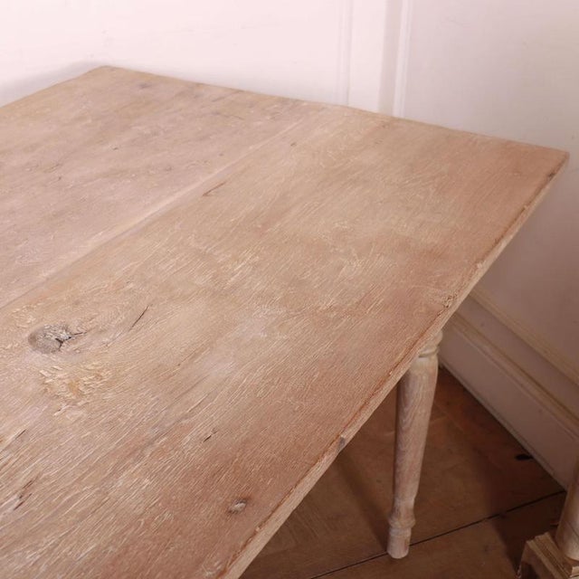 Large Antique Spanish Farmhouse Dining Table in Elm, 1800s For Sale - Image 9 of 11