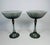 1950s Jean Louis Coquet Limoges Jericho Smoke Crystal Champagne Coupes - Set of 2 For Sale - Image 9 of 17