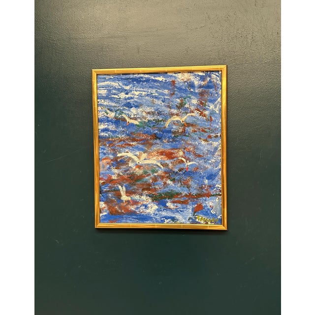 Göta Fogler, Storm, 1950s, Oil Painting on Canvas, Framed For Sale - Image 8 of 18
