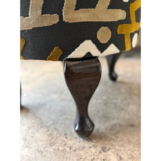 1920s Hungarian Art Deco Foot Stool In For Sale - Image 9 of 14