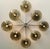 Italian 21st Century Otto Satin Nickel Smoky Bubbles Murano Glass Flush Mount by Fabio LTD For Sale - Image 3 of 6