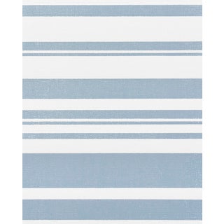 Schumacher Horizon Paperweave Wallpaper in Sky For Sale