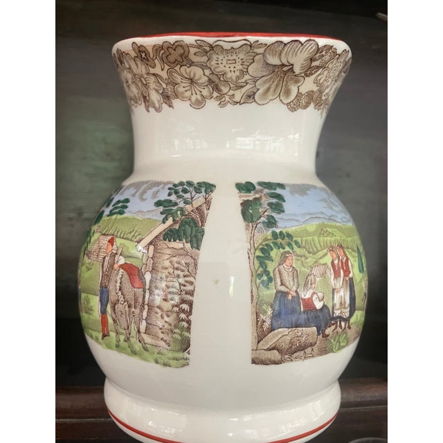 Ceramic Early 20th Century Norwegian Egersund Fayence Ceramic Pitcher For Sale - Image 7 of 10