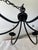 Metal 1990s Hubbardton Forge Hand-Forged Wrought Iron 6-Arm Candelabra Chandelier For Sale - Image 7 of 11