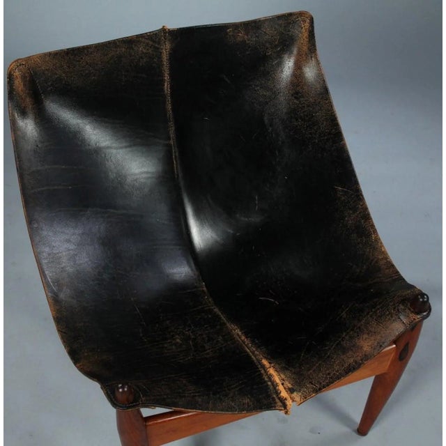 Set of Model 272 Lounge chair and Ottoman by Illum Wikkelsø for C.F. Christiansen, Sweden, 1960s For Sale - Image 6 of 15