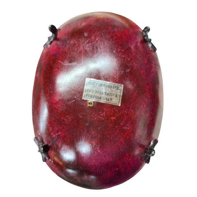 Vintage Stag Deer Handle Footed Cachepot For Sale - Image 6 of 6