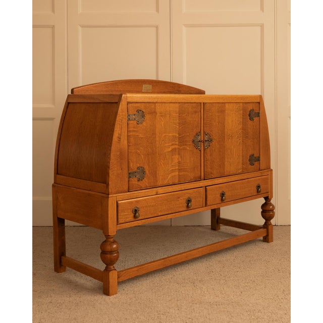 Wood English Storage Sideboard, 1930s For Sale - Image 7 of 15