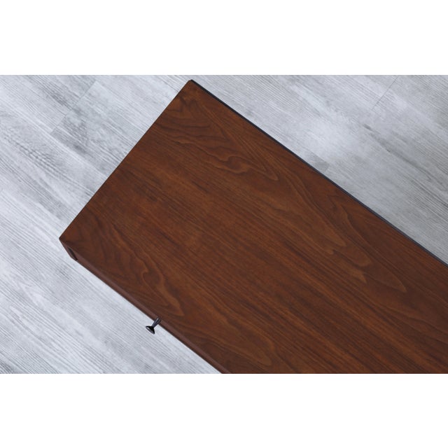 Vintage Walnut Nightstands by Milo Baughman by Glenn of California For Sale - Image 12 of 13