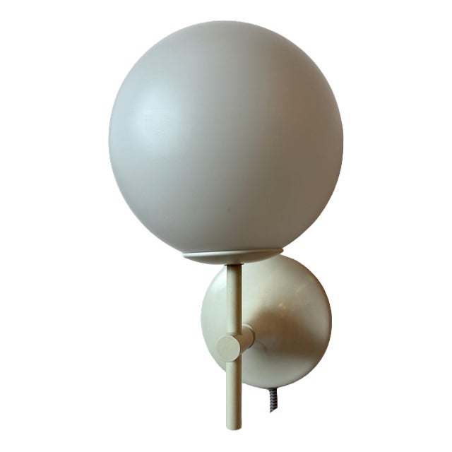 White Opal Glass Wall Lamp by Max Bill for Temde For Sale
