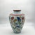 Purple Handmade Ceramic Lidded Jar (30cm) – The Vizier Vase – Purple & Yellow Florals with Braided Red Trim For Sale - Image 8 of 9