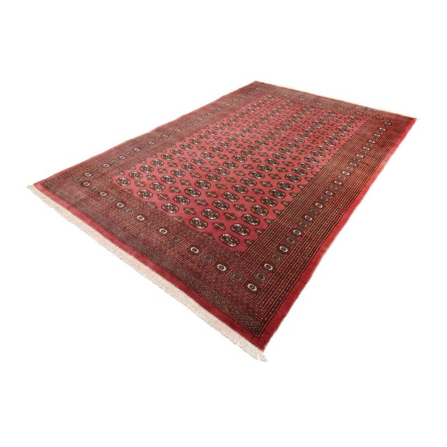 Original Pakistani Bukhara Rug | Size: 302 x 220 cm | Material: 100% wool and 100% cotton | Knot density: Hand-knotted |...