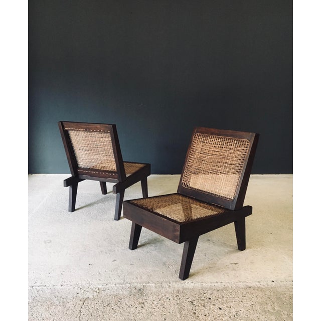 Low Modernist Folding Chairs by Pierre Jeanneret for Chandigarh, India, 1960s, Set of 2 For Sale - Image 13 of 18