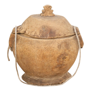 Antique Hand-Carved Wooden Bowl