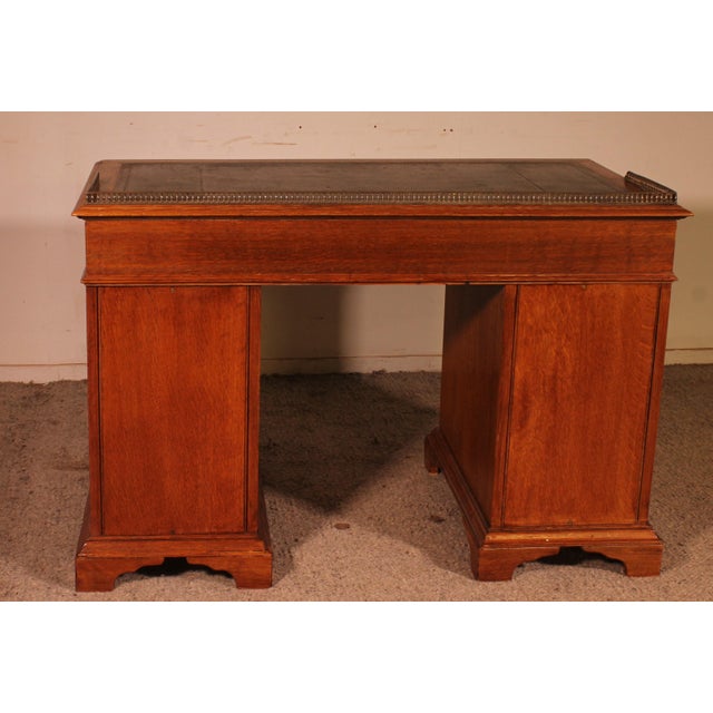 19th Century Oak Drawer Desk For Sale - Image 9 of 15