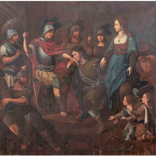 The Hand Kisser, Early 19th Century, Oil Painting on Canvas For Sale