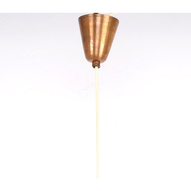 Vintage Copper and Glass Pendant Lamp by Jørn Utzon, 1940s For Sale - Image 12 of 13