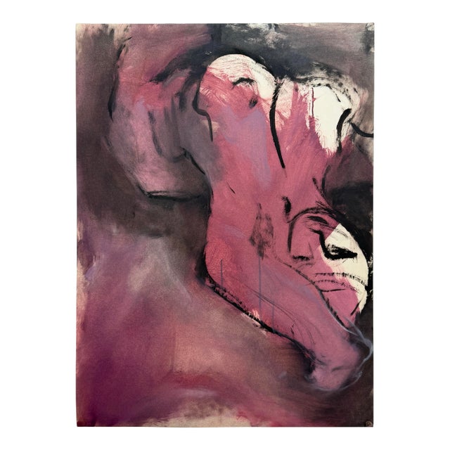 Midcentury Modern Art Ed Rosen Figure Painting For Sale