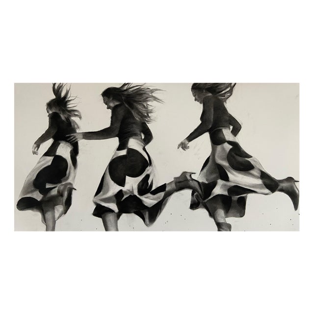 Patsy McArthur, Cadence, Charcoal Drawing, 2021 For Sale