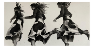 Patsy McArthur, Cadence, Charcoal Drawing, 2021