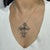 Contemporary Artisan Crafted Fleur De Lis Cross Brooch Pendant in 925 Sterling Silver For Sale - Image 3 of 13