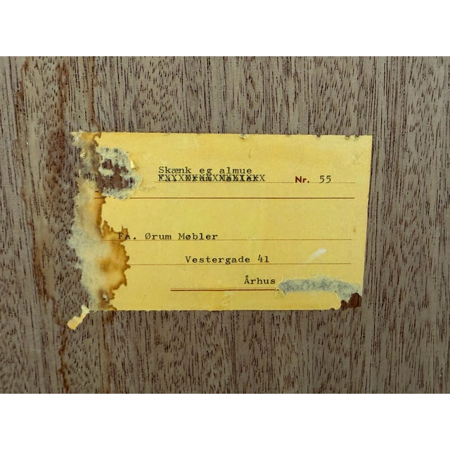 Brutalist Danish Low Sideboard by Henning Kjærnulf for Nyrup Møbelfabrik, 1960s For Sale - Image 8 of 17