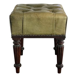 Vintage Chesterfield Footstool For Sale