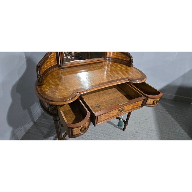 Wood French Dressing Table, 1880 For Sale - Image 7 of 18