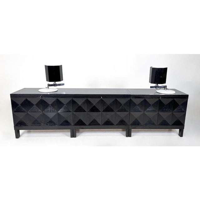 Brutalist Mid-Century Modern Brutalist Sideboard attributed to De Coene, Belgium, 1970 For Sale - Image 3 of 6