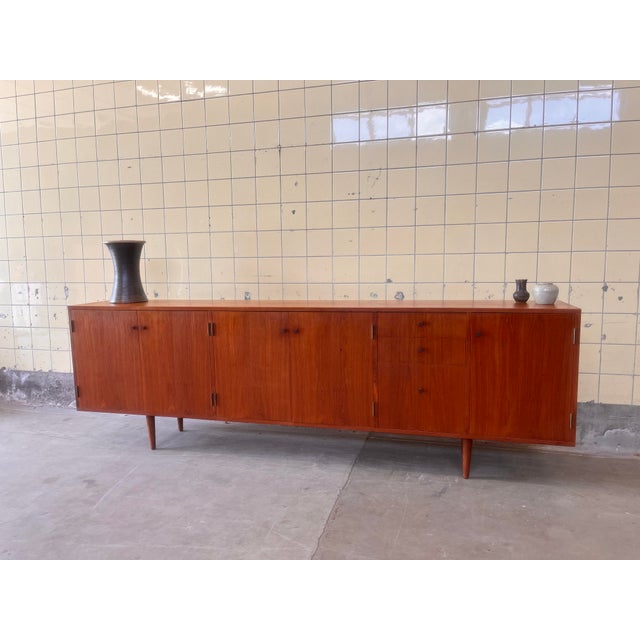 Vintage Sideboard in Teak Veneer, 1960s For Sale - Image 6 of 11