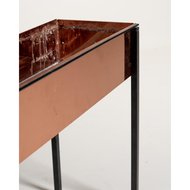 Metal Scandinavian Copper and Metal Flower Holder, 1960s For Sale - Image 7 of 10