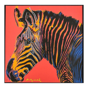 1986 Carnegie Museum of Art After Andy Warhol "Grevy’s Zebra" Lithograph