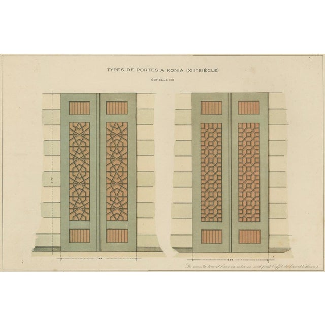 Alexandre M. Raymond, Seljuk Geometric Door Designs of Konya, 1924, Paper For Sale - Image 4 of 11